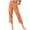 Orange, variant on JINMGG Full Pants for Women Summer Women Casual Solid Color Pockets Buttons Elastic Waist Comfortable Straight Pants