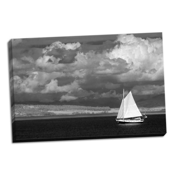 Gango Home Decor Port Townsend Sailboat II by George Johnson (Ready to Hang); One 36x24in Hand-Stretched Canvas