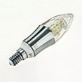 thumbnail image 3 of 4 Pack E14 12W Ampoule LED pour Bougie, Équivalent 100W Ampoule Incandescente, Blanc Chaud, Petite Vis Edison Ampoule pour Bougie, 3 of 5