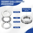 thumbnail image 3 of 51206 Thrust Ball Bearings 30x52x16mm, 2 Pcs Single Row Roller for System Silver, 3 of 7