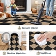 thumbnail image 6 of BERTHMEER Checkered 2x6 Easy Jute Runner Rug for Entryway Non Slip Washable Rug for Kitchen Indoor, Checkerboard Black Indoor Outdoor Carpet for Hallway Entry Front Door, 6 of 8