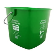 3 qt. Green Detergent Cleaning Pail w/ Handle, Each