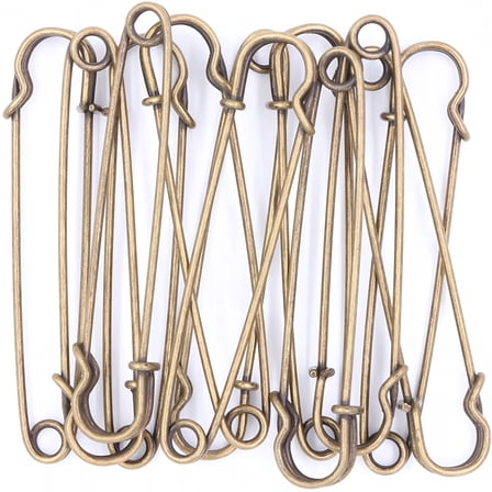 VANIDO Multicolor Large Heavy Duty Safety Pin 15 Pack