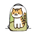 thumbnail image 1 of Mochila escolar infantil Neko Atsumes de poliéster con estampado 3D, 1 of 1