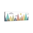 thumbnail image 2 of Creative Products Mid Century Abstract Mountains 36 x 12 Canvas Wall Art, 2 of 5
