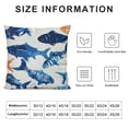thumbnail image 5 of Qinduosi Pillow Cover, of Square Inches Decorative Throw Pillow Covers Cushion for Sofa Bedroom Car, Blue, Set of White, 5 of 5