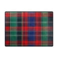 thumbnail image 5 of Yayeee Area Rugs for Living Room 6.7'x4.8' Non Slip Washable Bedroom Floor Carpet, Red Green Pattern, 5 of 5