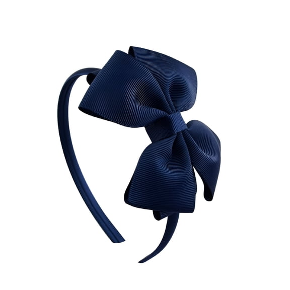 TUWAFE 4'' Boutique Tiara Little Girls Bow Hairband Headwear HairHoopbandRibbon Headban