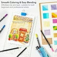 thumbnail image 4 of 80 Colored Pencils, Shuttle Art Soft Core Coloring Pencils with Coloring Book, Sketch Pad and Sharpener, Premium Color Pencils for Adult Coloring, Sketching and Drawing, 4 of 9