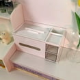 thumbnail image 1 of Caja de almacenamiento de cosméticos, caja de pañuelos de mesa, cesta de papel decorativa encantadora, organizador de maquillaje de escritorio para dormitorio, 1 of 5