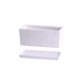 thumbnail image 1 of Macetero Rectangular de cerámica con bandeja, artículos for macetas pequeños perforados de escritorio de oficina, verde, Simple, escandinavo, suculento, 1 of 9