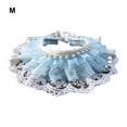 thumbnail image 3 of Methold Accesorios para mascotas gato perro lindo encaje para princesas Saliva toalla mascota Bandana disfraz perro babero bufanda babero perro Ropa para mascotas encaje azul, 6-11 gatitos M, 3 of 6