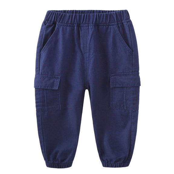 Mercatoo Baby Boys Sweatpants Solid Cotton Elastic Waist Trousers Active Jogger Pants Casual Toddler Baby Pants Trousers