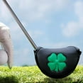 thumbnail image 4 of Cubierta de putter de mazo de golf shamjiam PU Golf Mallet Putter Head Cover negro, 4 of 8