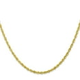 thumbnail image 2 of Primal Gold 10 Karat Yellow Gold 2.25mm Diamond-cut Extra-Lite Rope Chain, 2 of 4