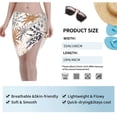 thumbnail image 7 of Disketp Tropical Leaves Women Swimsuit Cover Up Short Chiffon Summer Beach Sarong Bikini Wrap Skirt Bathing Suit, 7 of 7