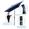 thumbnail image 5 of 6 x 9ft Patio Umbrella Outdoor Waterproof Umbrella with Crank and Push Button Tilt without flap for Garden Backyard Pool Swimming Pool Market, 5 of 5
