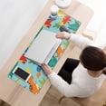thumbnail image 3 of Long Mouse Pads for Desk,Colorful Dinosaur Pattern with Leaves Desk Mats on Top Of Desks, Desk Mouse Pad Extra Large with 3mm Non-Slip Base and Stitched Edge for Gaming,Office,Work,Home 31.5"x11.8", 3 of 6