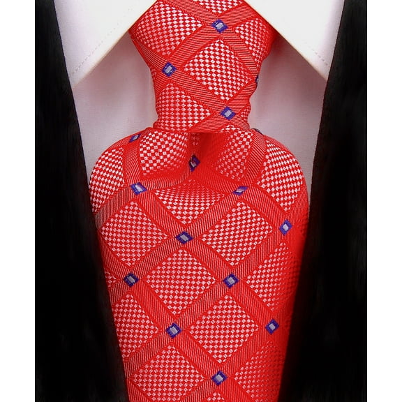 Scott Allan Red Ties for Men | Mens Casual Necktie for Work | Affordable Tie for Him
