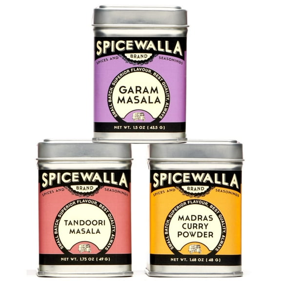 Spicewalla Masala Indian Spice 3 MDA05Pack | Garam Masala, Madras Curry Powder, Tandoori Masala | Non-GMO, No MSG, Gift Set