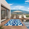 thumbnail image 2 of Blue Polka Dots Outdoor Rug 5x8 Ft, Non Slip Washable Area Rug, Watercolor Modern Abstract Geometric Patio Rugs Carpet Runner, Large Floor Mat for Indoor/Outdoor Deck Porch Camping, 2 of 8