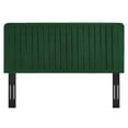 thumbnail image 4 of Modway Milenna Channel Tufted Performance Velvet Twin Headboard in Emerald, 4 of 7