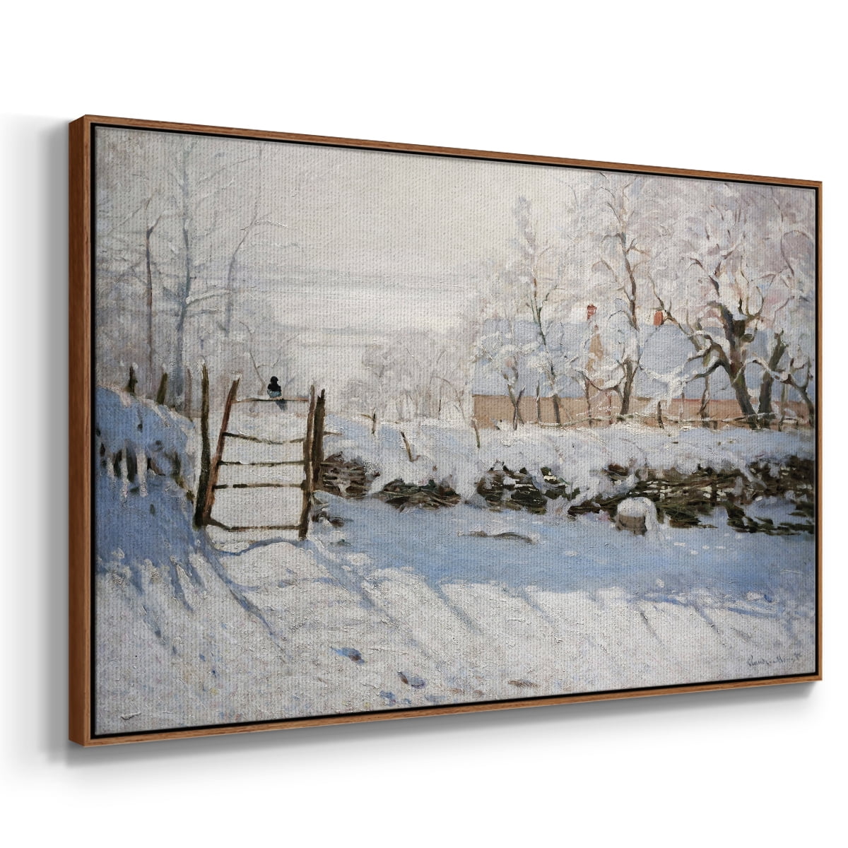 Vintage Landscape-CCLXXXIX By Wexford Home Framed in Walnut Wood Gallery Wrapped Canvas 27 in. x 41 in.