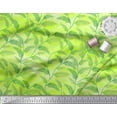 thumbnail image 2 of Soimoi Green Moss Georgette Fabric Pine Leaves Print Fabric by Yard 42 Inch Wide, 2 of 3