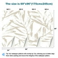 thumbnail image 3 of Peel and Stick Wallpaper Canvas Neutral Colour Tropical Leaf seamless design for fashion textiles Modern Art Wall Mural Decor Self Adhesive and Removable 69in x 98in, 3 of 6