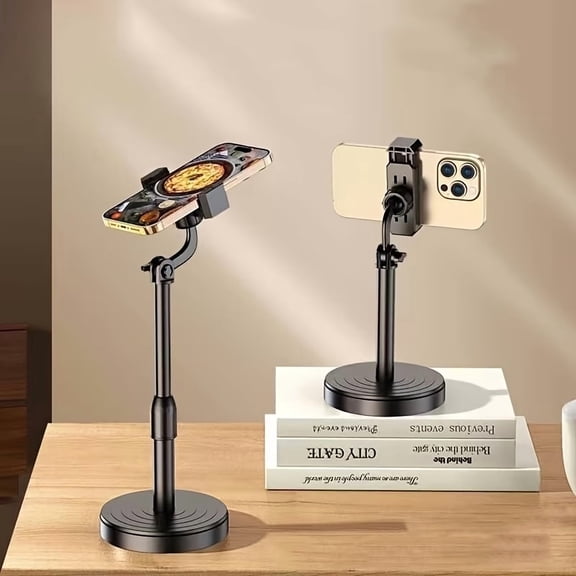 360 Degree Adjustable Rotating Phone Stand Multi-Function Desktop Holder for Live Streaming Creative Photography Lazy Tool Hands-Free Viewing