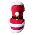 thumbnail image 2 of Christmas Pet Costume Hooded Outfit Warm Dog Cat Holiday Clothes with Adjustable Buckle Festive Xmas Dress for Pet Party Photo Props, 2 of 4