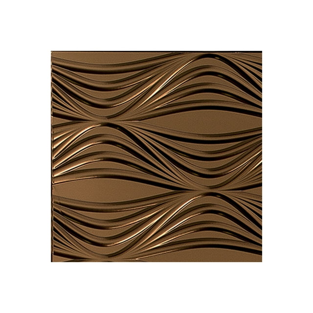 FASÄDE Easy Installation Shallot Oil Rubbed Bronze Wall Panel Sample (12" X 12" Sample)