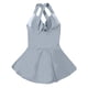 thumbnail image 3 of Plus Size Tankini Bañadores para Mujeres Bikini Impresión Strappy Back Set con Sujetador Acolchado Extraíble, 3 of 5