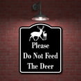 thumbnail image 2 of Please Do Not Feed The Deer BLACK Aluminum Composite Sign, 20"x24", 2 of 9