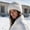 White, variant on Womens Winter Bucket Hat - Speckled Fuzzy Plush Beanie, Stretchy Warm Knit Cap for Cold Weather, White Hats,Size Free Size