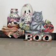 thumbnail image 2 of De Puerta De Halloween, Letrero Fantasma De Calabaza De Madera Para Decoración De Halloween Advancent HA042642-01, 2 of 6