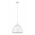 thumbnail image 2 of 1 Light Pendant In Industrial Style-12.5 Inches Tall And 12.5 Inches Wide-Satin White Finish Z-Lite 4500P12-Sw, 2 of 2