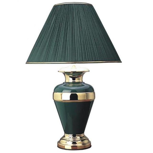 Q-Max 6129GN 32 in. Ceramic Table Lamp - Green
