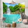 thumbnail image 3 of Tapestry Waterfall Landscape Art Tapestries Living Room Bedroom Wall Hanging Home Decor 59"x79", 3 of 8