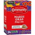 thumbnail image 3 of Community Coffee Mardi Gras King Cake Medium Roast Single Serve Keurig K-Cup Pods 24 count Box, 3 of 8
