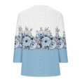 thumbnail image 4 of Bovemsi 2025 Women's Casual Short Sleeve Crew Neck T-Shirt – Basic Solid Color Summer Top, Blue, L, 4 of 5