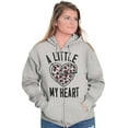 thumbnail image 4 of Pizza Piece Of Heart Valentines Day Zip Hoodie Sweatshirt Women Brisco Brands S, 4 of 6