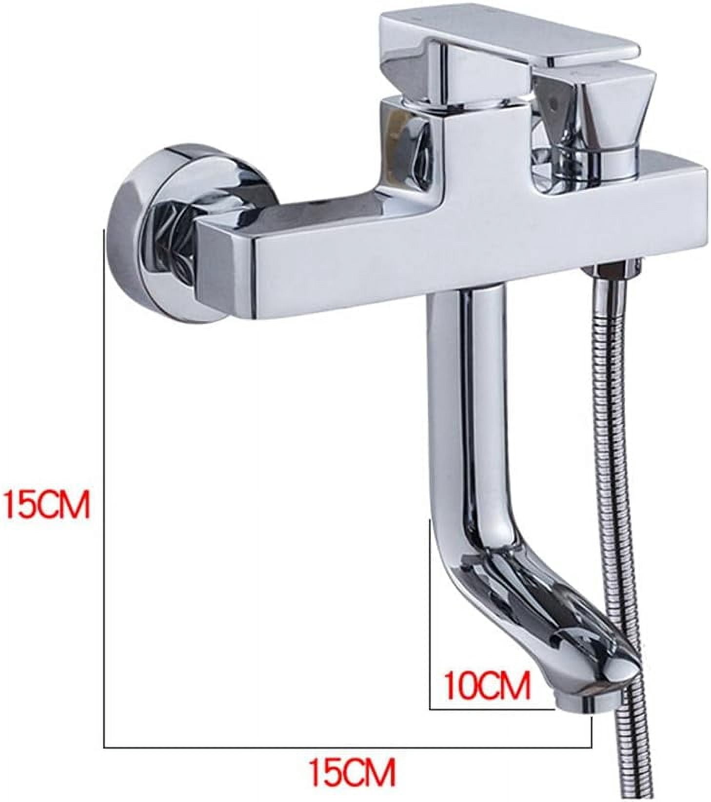 bathtub faucet Wall Mounted Bathtub Faucet with Shower Rotatable Brass Cold and Hot Water Bathroom Shower Set-F