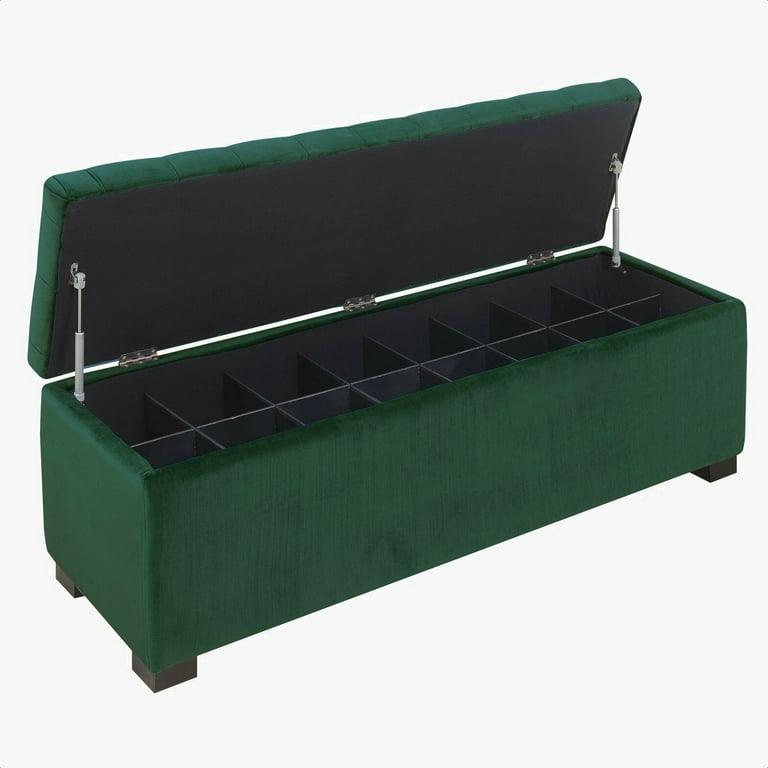 Milanhome Mabel Upholstered Shoe Storage Bench Walmart