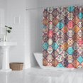 thumbnail image 2 of Waterproof Bohemian Shower Curtain 72x72 Inch Boho Style Polyester Unique Shower Curtain for Bathroom Hotel Home Decor with 12 Plastic Hooks, 2 of 5
