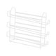 thumbnail image 4 of Organizador de refrigerador con soporte para huevos, contenedor deslizable, bandeja para huevos frescos, multicapa blanco de 3 capas, 4 of 9
