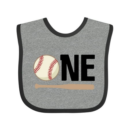 

Inktastic 1st Birthday Baseball Boys First Boys or Girls Baby Bib