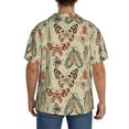 thumbnail image 3 of Honeii Watercolor Insects for Men's Short-Sleeved Button-Up Collared Shirt Featuring A Pocket, Perfect for Beach Vacations, And Travel Adventures.-XX-Large, 3 of 5