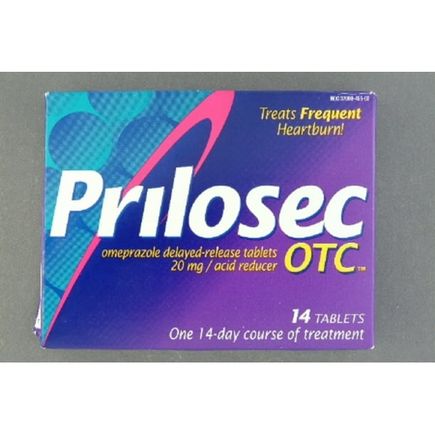 Prilosec OTC Antacid 20 mg Strength DelayedRelease Tablet 14 per Box