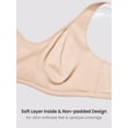 thumbnail image 5 of DELIMIRA Women's Full Coverage Bra Plus Size Supportive Outside Underwire Unlined Bras, 5 of 5